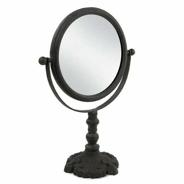 Mothology Home - Wholesale Vanity Mirror - Classic Round Cast Iron Pivoting Vanity Mirror1