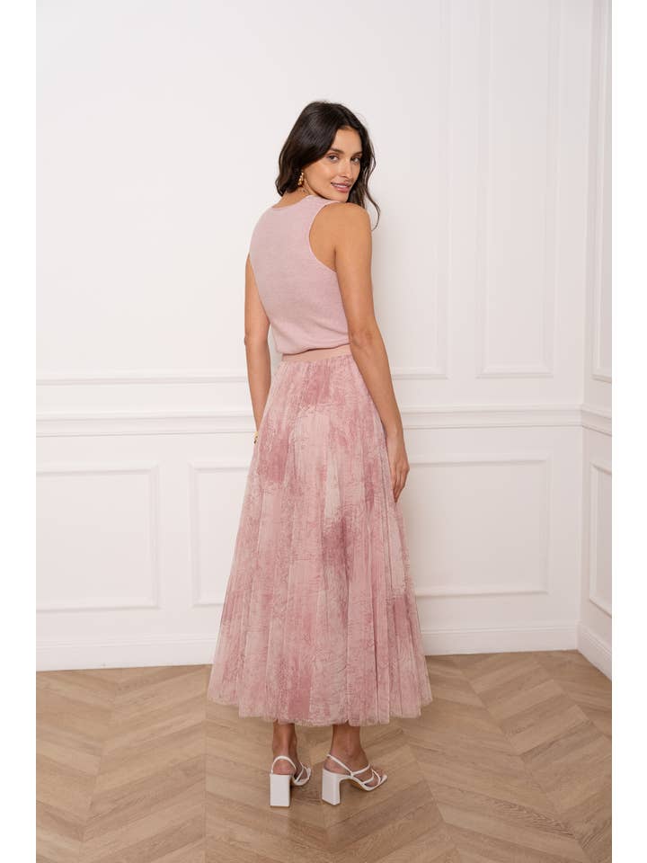 CHOKLATE PARIS – wholesale Kjol - Dam – Ambre kjol i tyll med toile de Jouy-tryck - CK08202-125