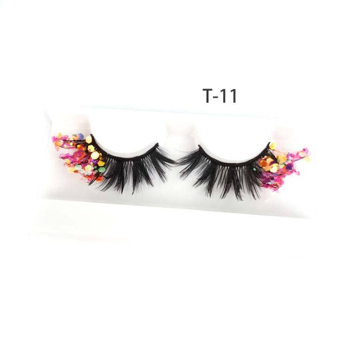 SugarQuoteMeNot LLC - Wholesale False/Fake Eyelashes - Glam Glow-in-the-Dark & Luminous Glitter Glam Eyelashes46