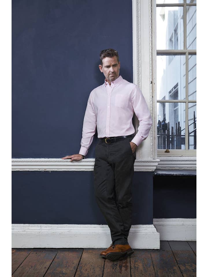 Fleet London Company - Wholesale Button Down Shirt - Men's - Salmon Pink Shirt