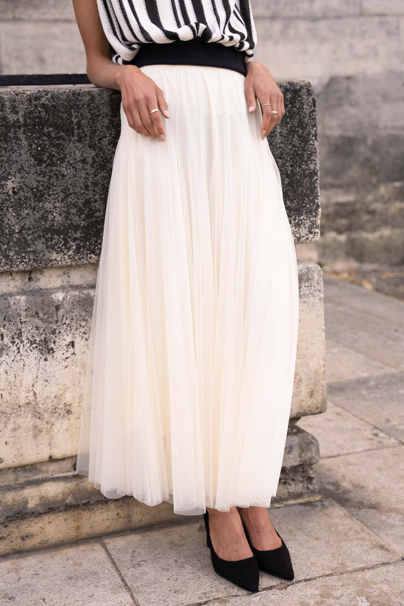 CHOKLATE PARIS - Wholesale Skirt - Women's - Amber tulle slim fit skirt - CK0820210