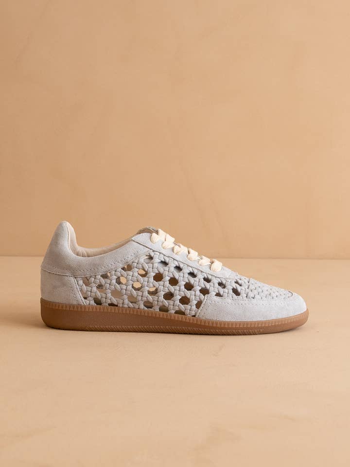 The Sandy Blue | Crochet Detailed Sneaker for wholesale on Faire