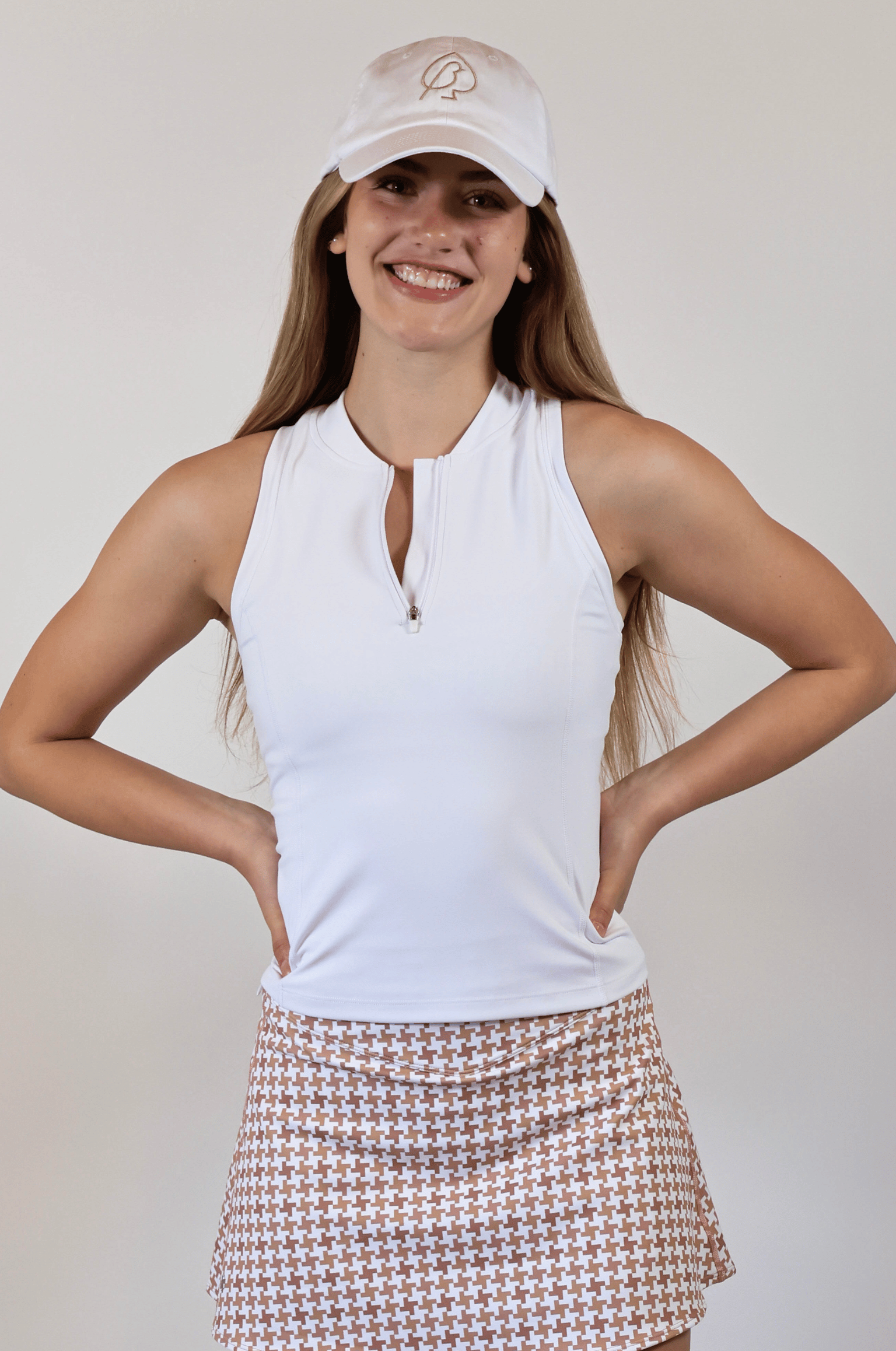 Birdie & Ace - Wholesale Polo - Women's - Racerback Polo - White3