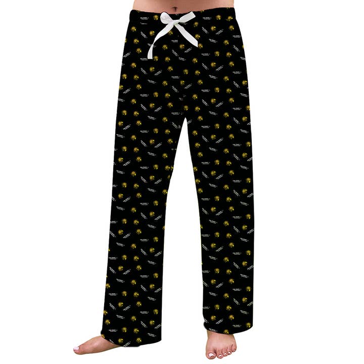 Vive La Fete - Wholesale Lounge Sweatpants/Joggers - Women's - Cal State LA Golden Eagles All Over Logo Black Lounge Pants