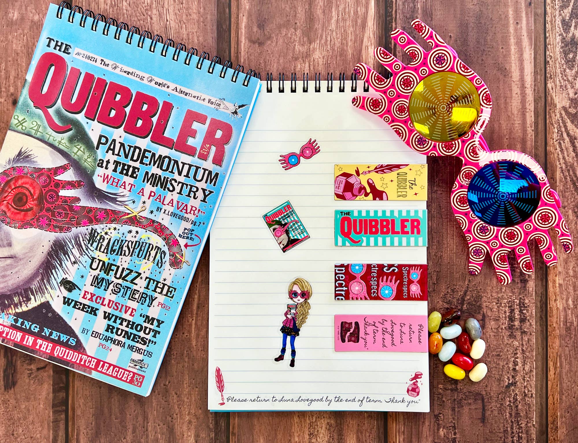 Conquest Journals - Wholesale Bookmark - Harry Potter The Quibbler Magnetic Bookmarks (4-Pack)9