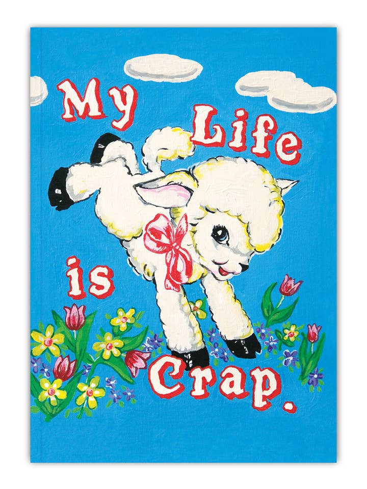 Funny Gift - My Life is Crap A5 Notebook by Magda Archer for wholesale by Brainbox Candy