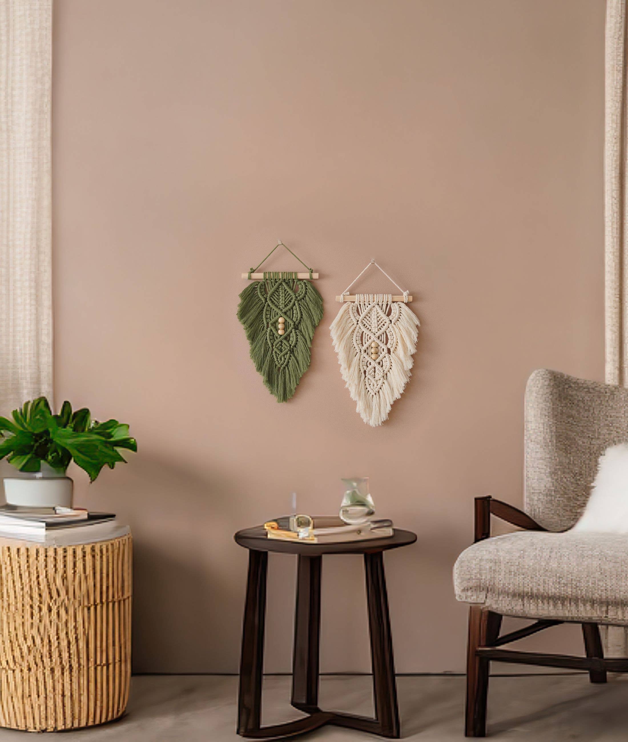 HeartCrafted - Wholesale Tapestry/Textile - Macrame Leaf L325