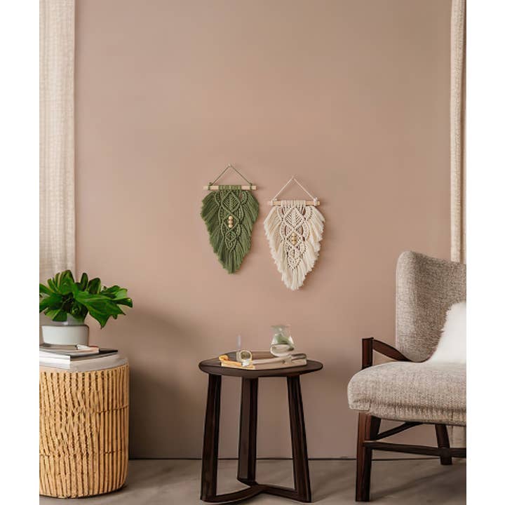 HeartCrafted - Wholesale Tapestry/Textile - Macrame Leaf L325