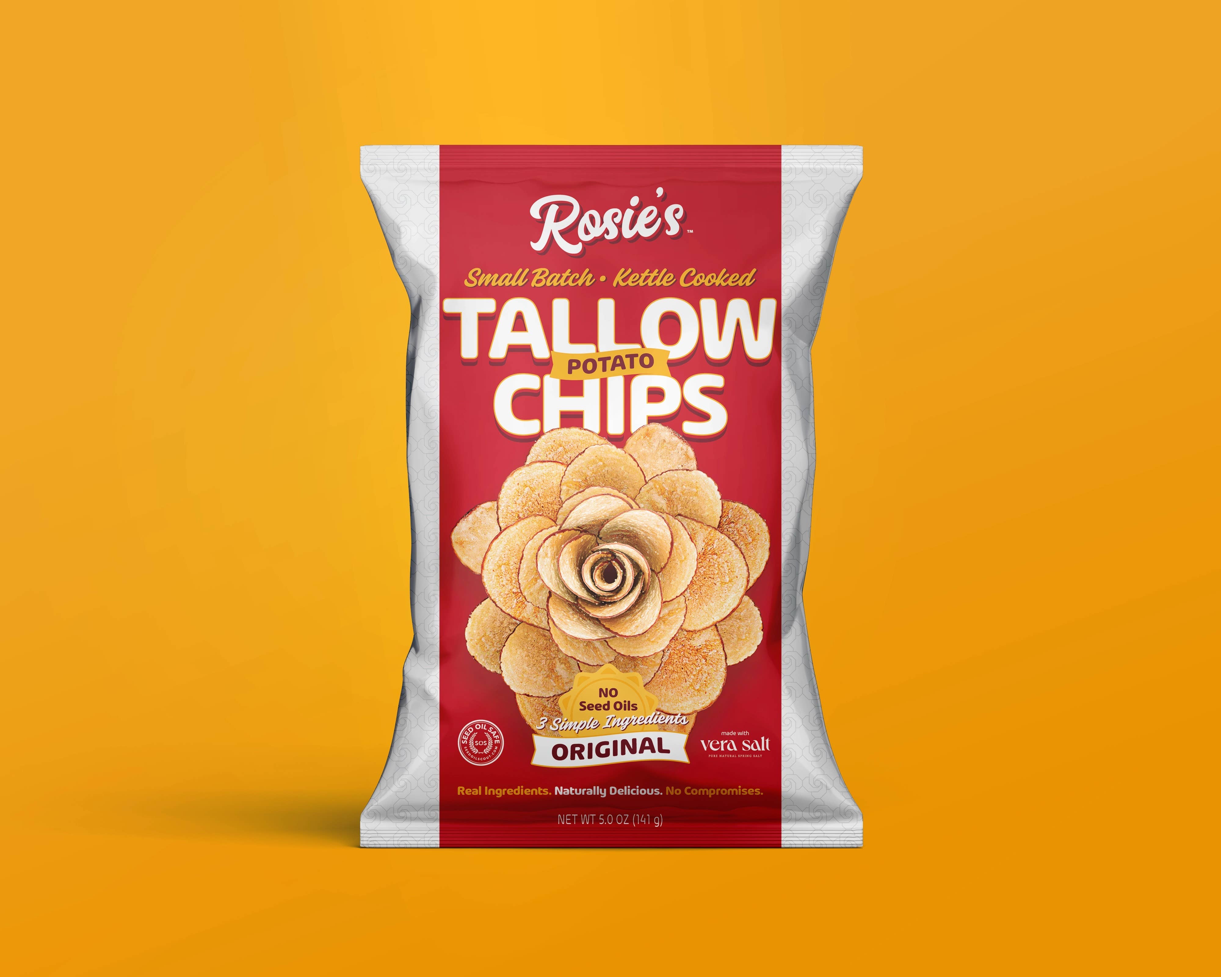 Rosie's Chips - Wholesale Chips - Tallow Potato Chips - Sea Salt | Rosie's Chips