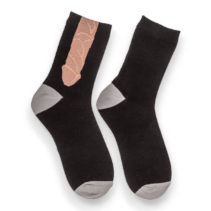 Kinky Pleasure - OB148 - Penis Socks - Black And White - Size: 42-46 for wholesale by Kinky Pleasure