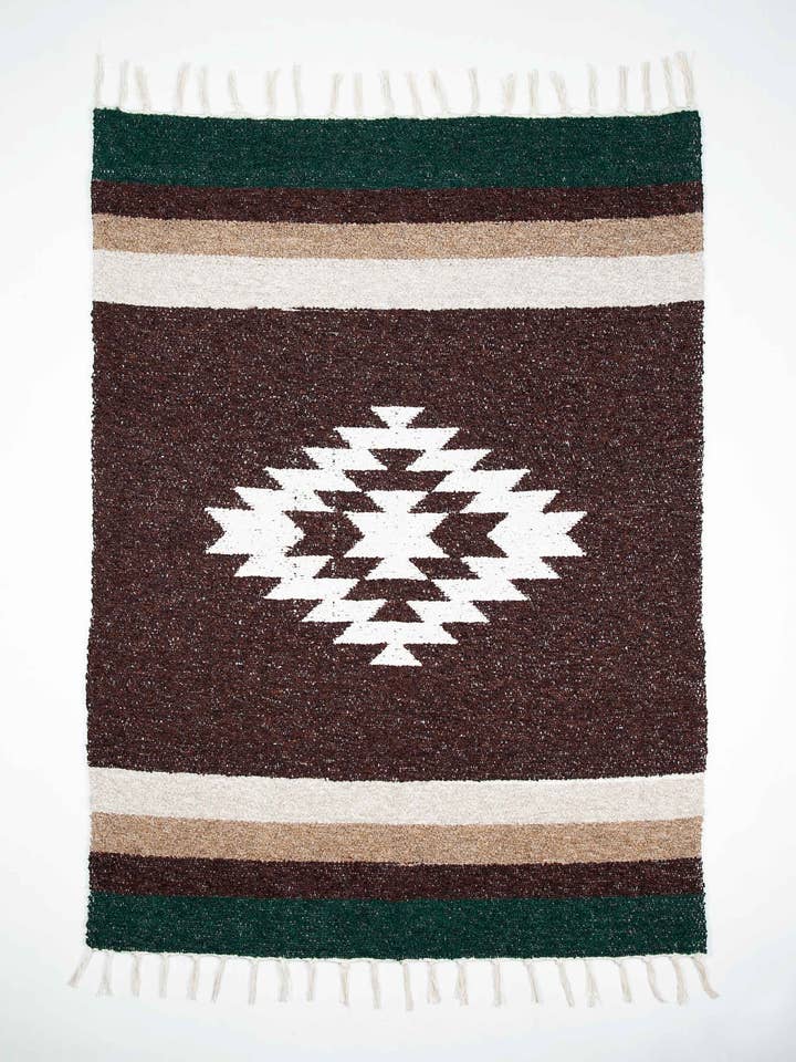 Tappeto Azteca Marrone per la vendita all'ingrosso da parte di Blankets Of The World