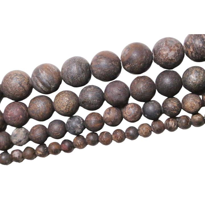 Bronzite matt A pearl thread for wholesale by Foliesbijoux