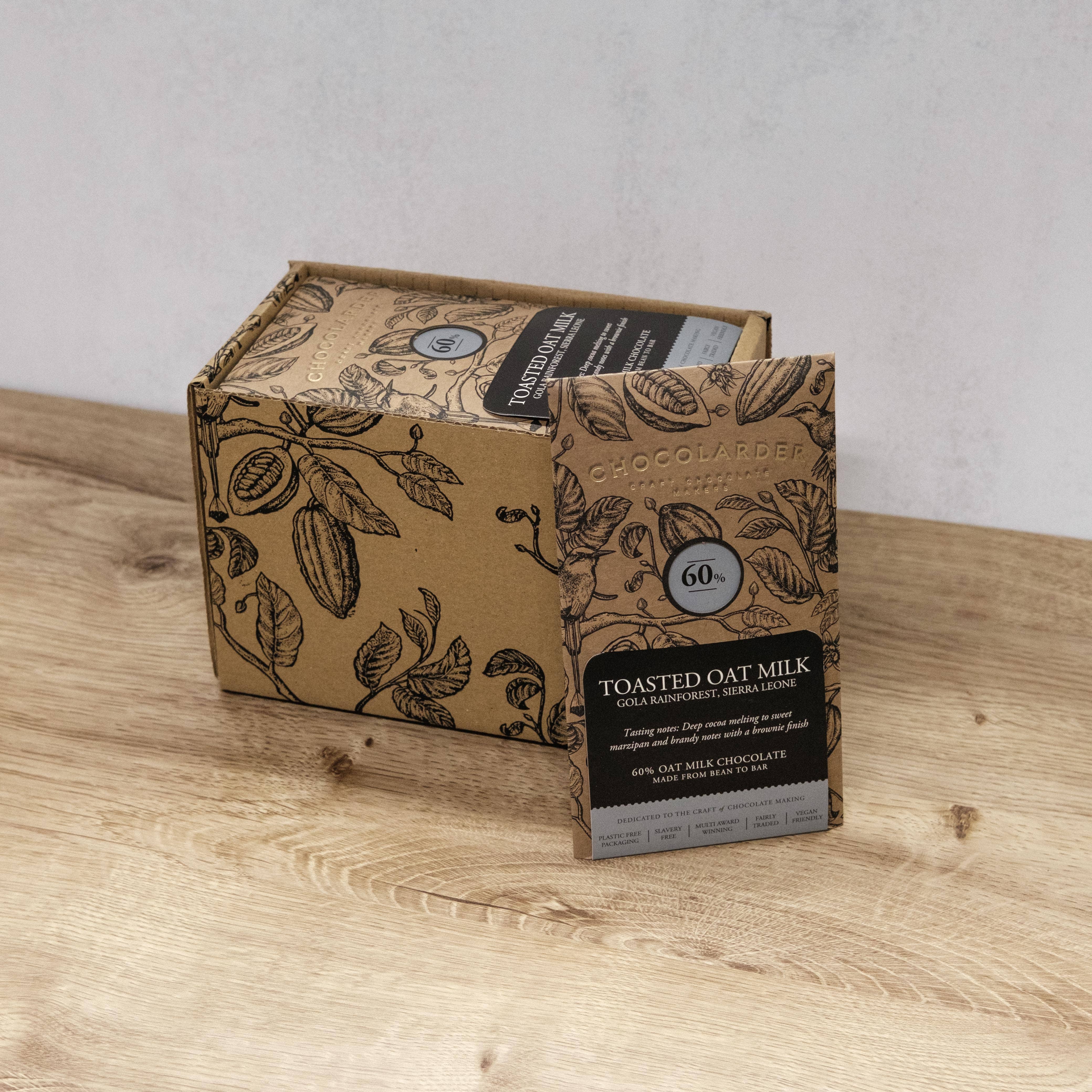 Chocolarder - Wholesale Chocolate Bar - Gola Toasted Oat 60% Milk Chocolate Bar1