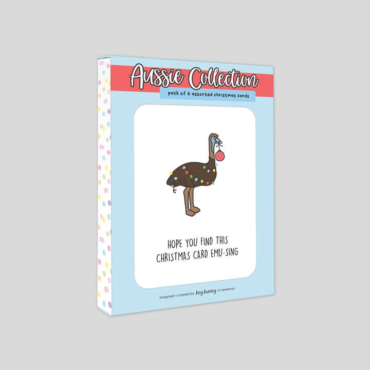 Christmas Card Boxed Set: Aussie Collection | 6 Cards for wholesale by Hey Hunny