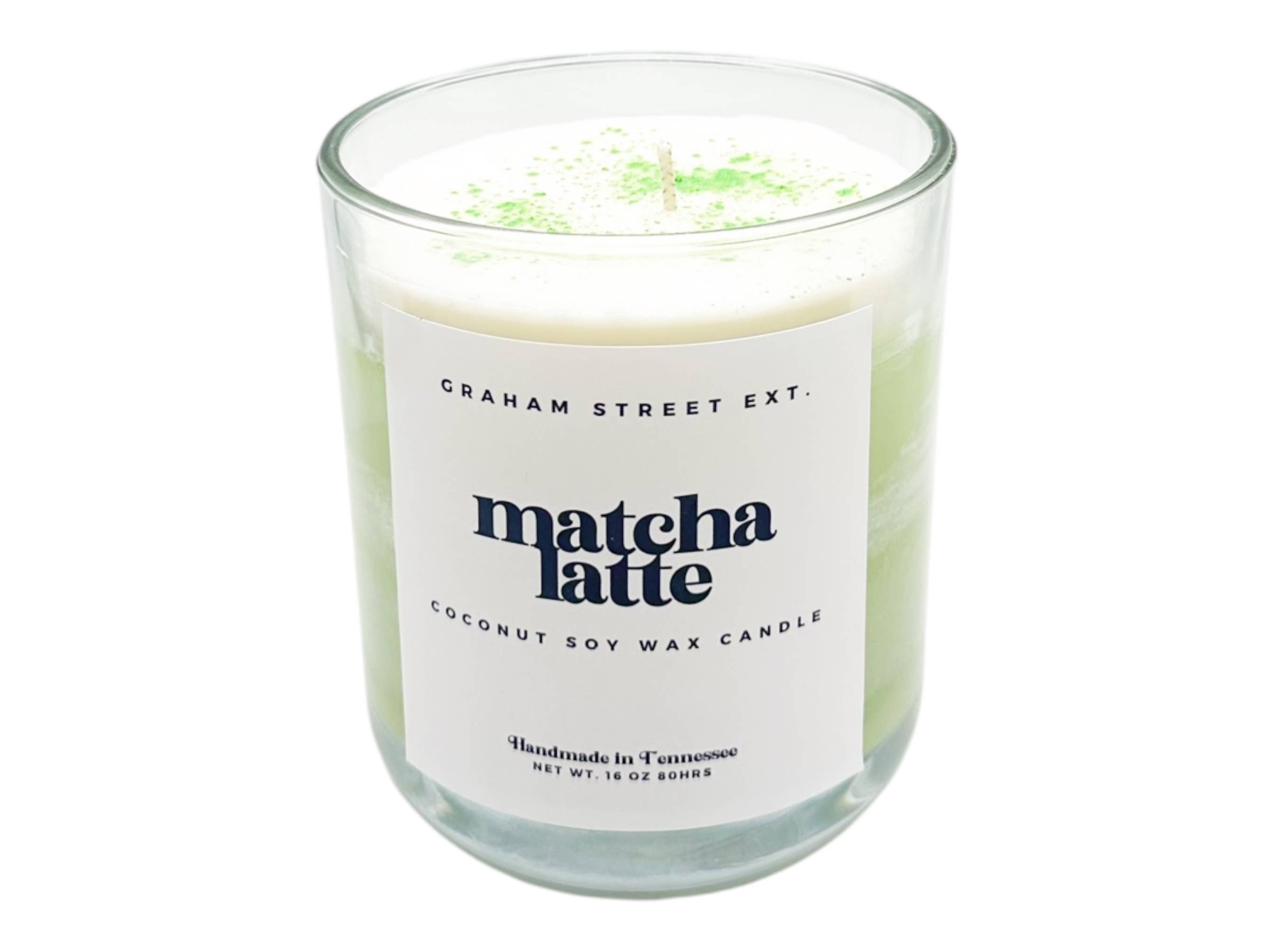Graham Street Ext. - Wholesale Jar/Filled Candle - Matcha Dessert  Candle 1