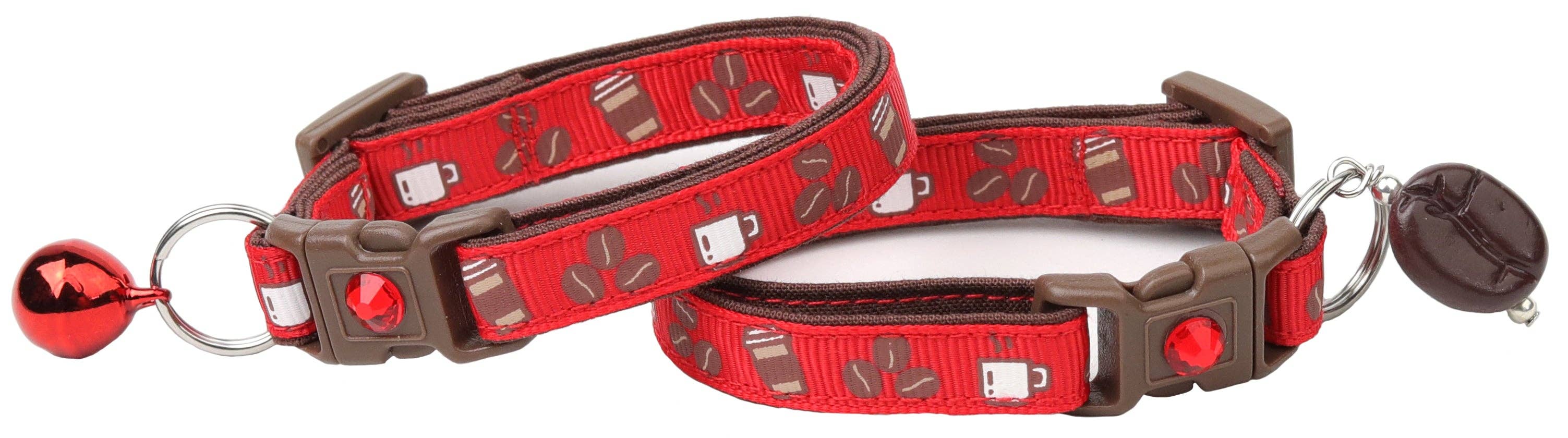 From Pugs to Persians Pet Accessories, LLC - Wholesale Pet Collar - Cat - Coffee Beans Breakaway Cat Collar35