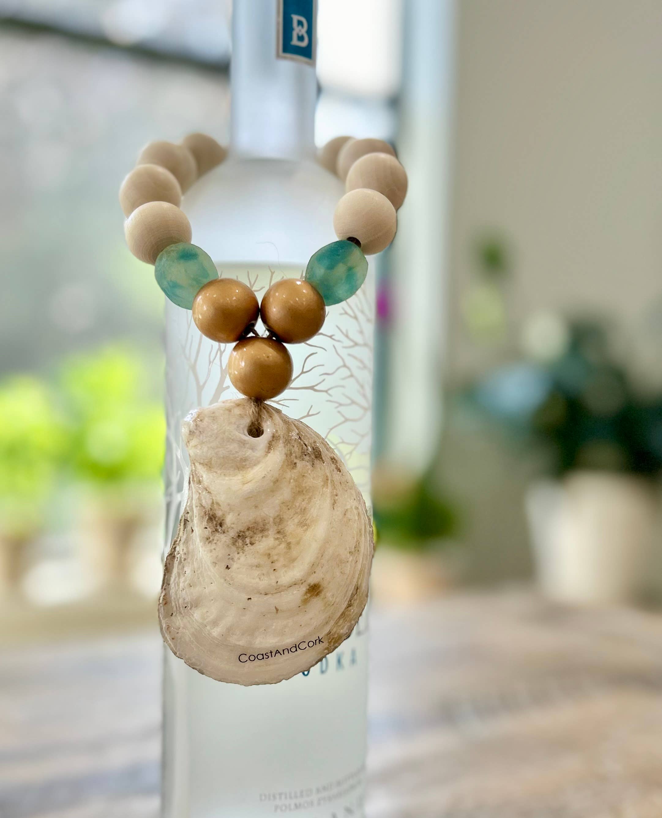 Coast and Cork - Wholesale Wine Charm - WTF Wine Time Finally - Beaded Wine Bottle Charm4