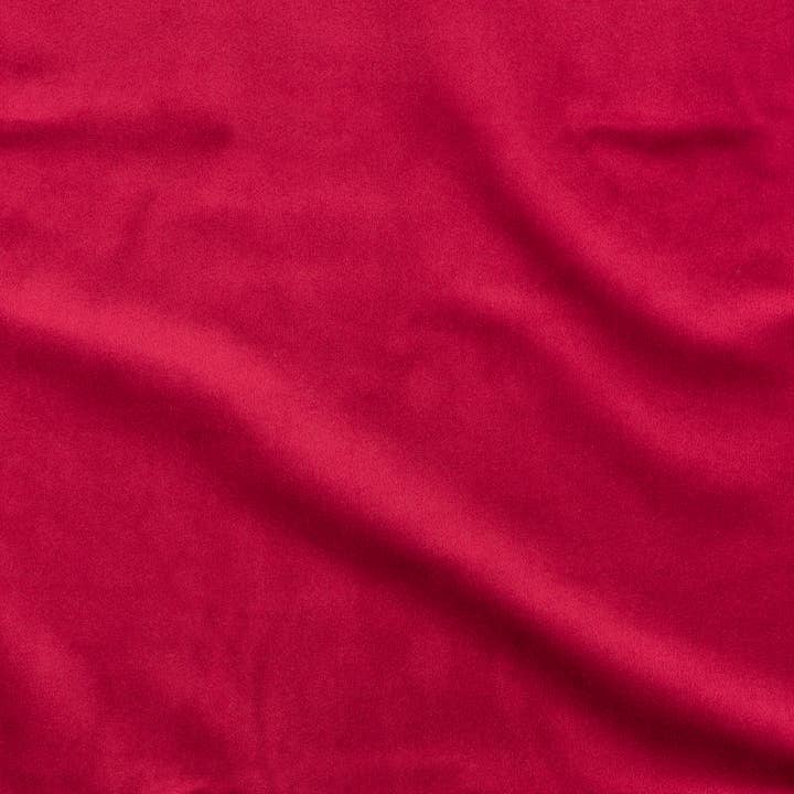 Thomasville at Home - Wholesale Fabric - Nadine Red Velvet Fabric by the Yard - Solid1