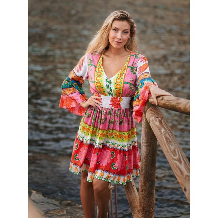 Tulum Kort Kjole for engroshandel hos Isla Bonita By Sigris