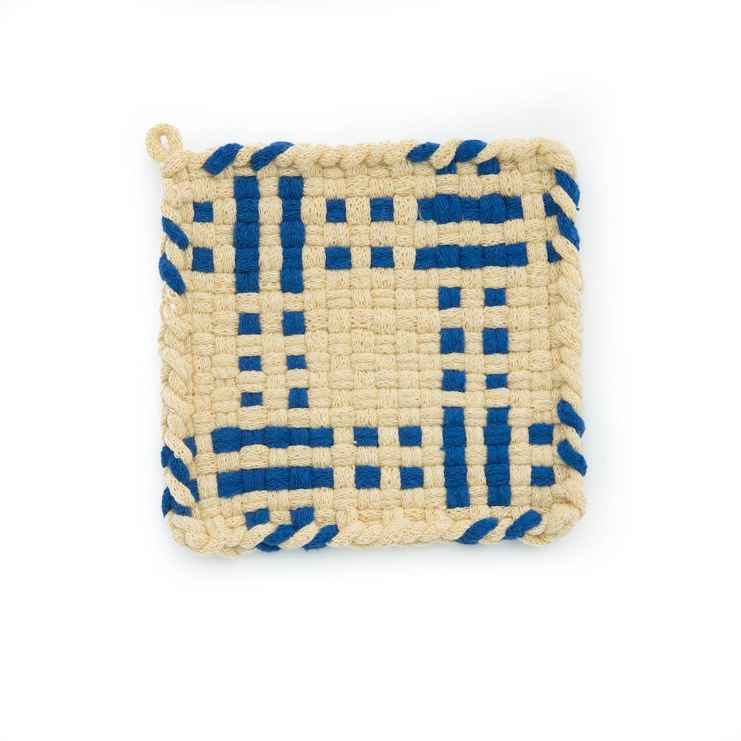 Kate Kilmurray - Wholesale Oven Mitt/Pot Holder - Seaside Collection in Daffodil and Blue