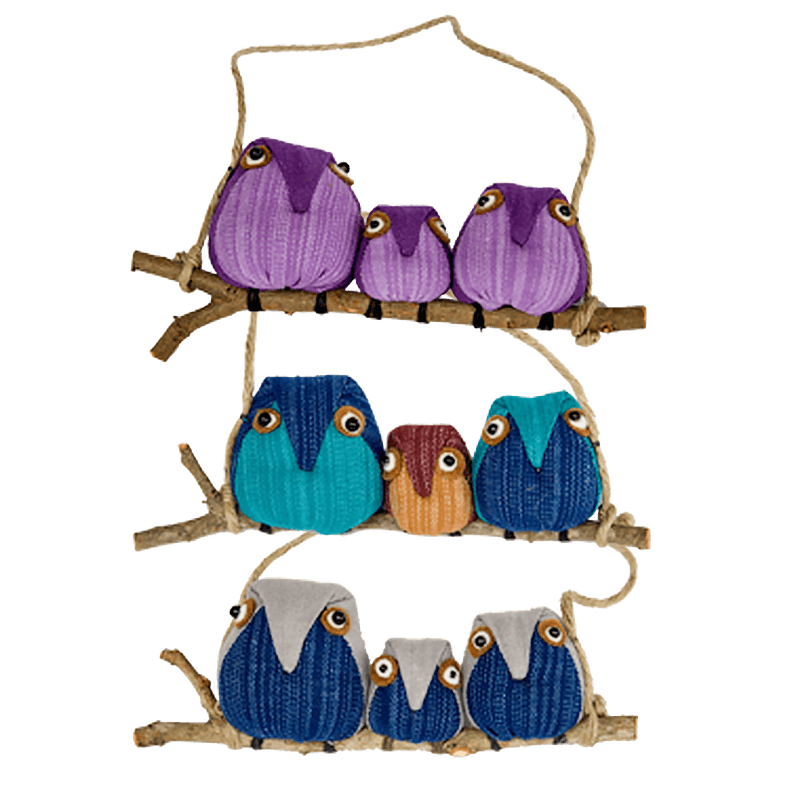 Marquet - Wholesale Ornament Set - Family of Owl Christmas Ornaments with Printed Retail Price2