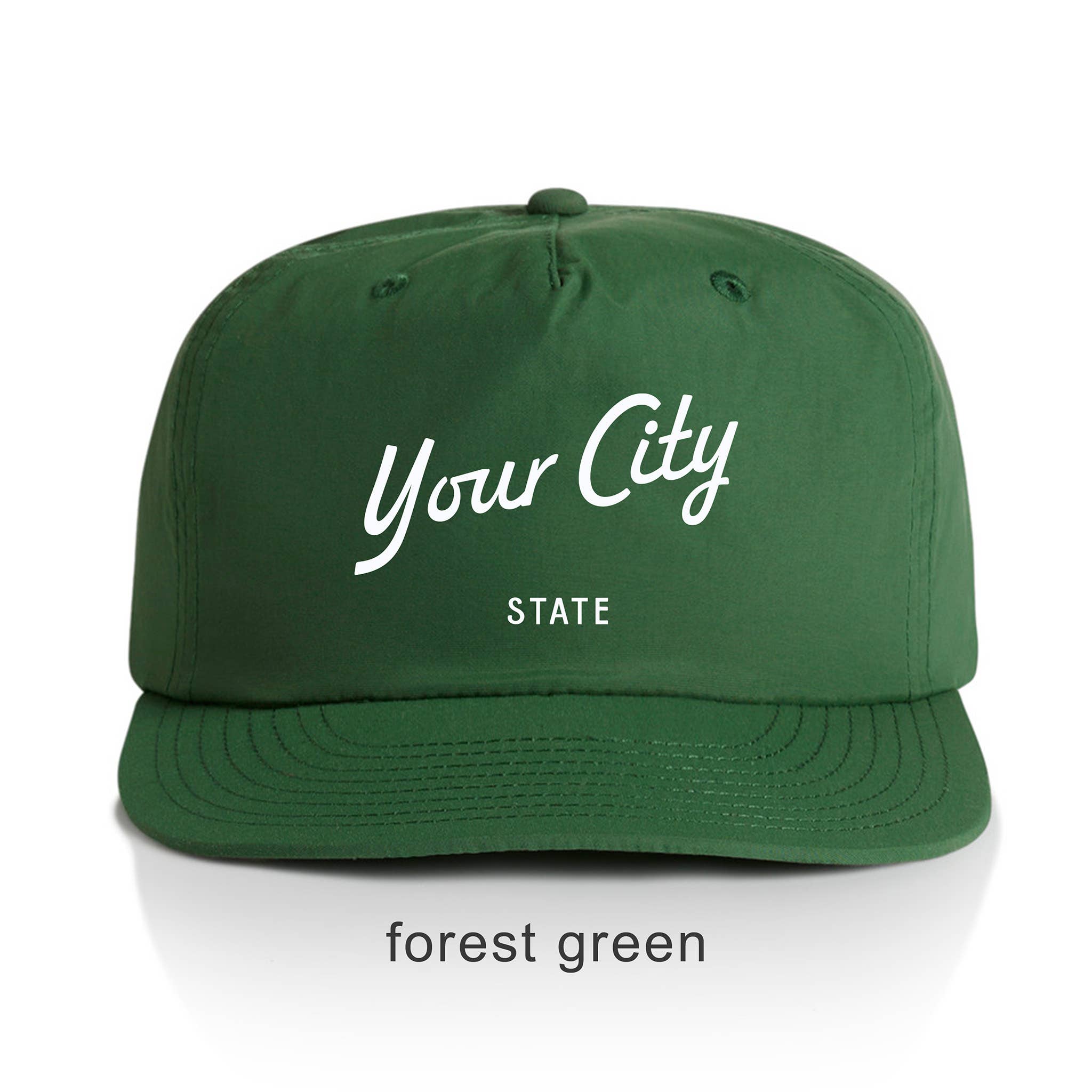 Endless August Supply Co. – wholesale Flat-brimmed cap – Unisex – Custom Nylon Hat | Script Text Customizable Hat | Name Drop15