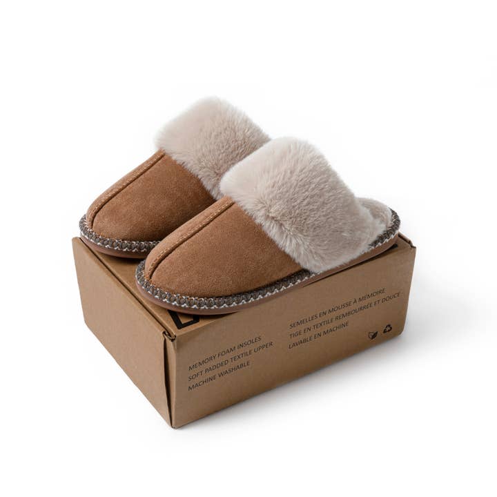 CLW Distributors INC - Vente Chaussons – femme - Pantoufles d'intérieur végétaliennes d'hiver pour femmes6