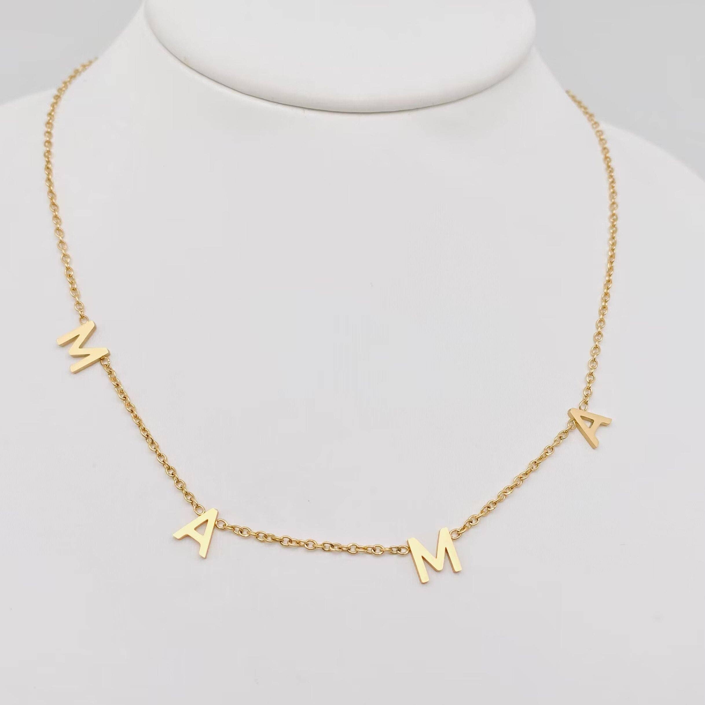 Mio Queena - Wholesale Pendant/Charm Necklace - MAMA Stainless Steel Chain Necklace0