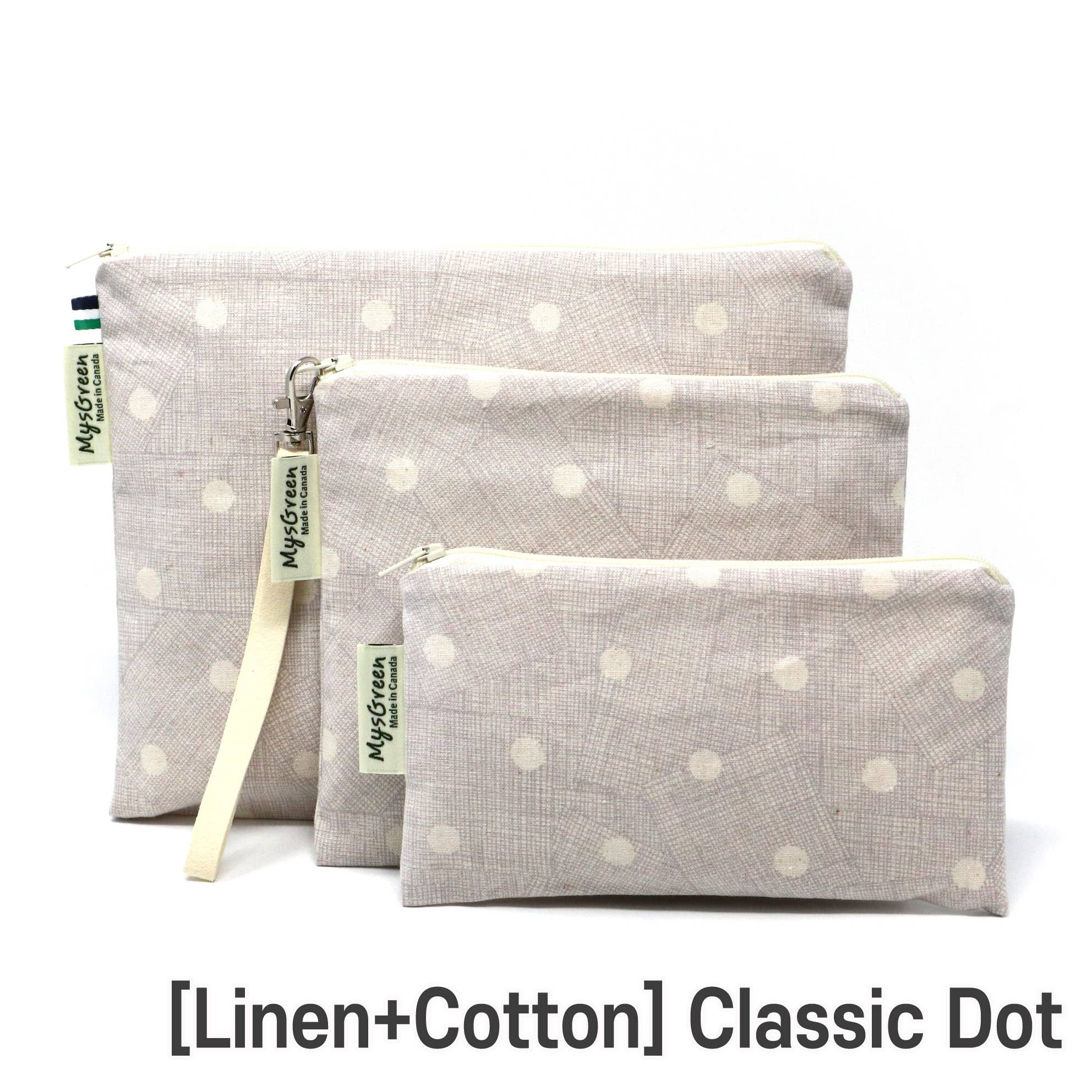 MYSGREEN - Vendita all'ingrosso Astuccio - Donna - Set di sacchetti con cerniera riutilizzabili stampati a righe a quadri a pois10