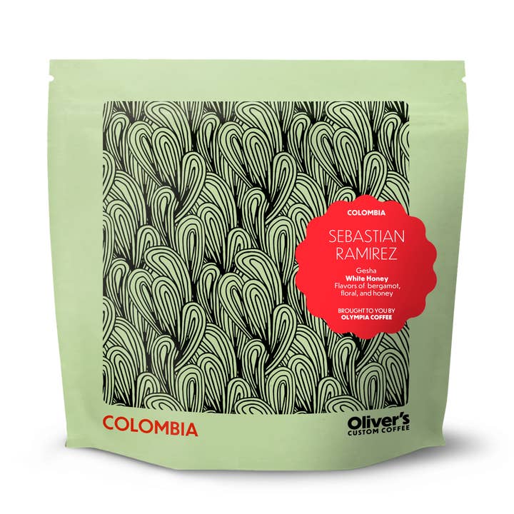 Colombia Sebastian Ramirez Gesha White Honey for wholesale by Olympia Coffee