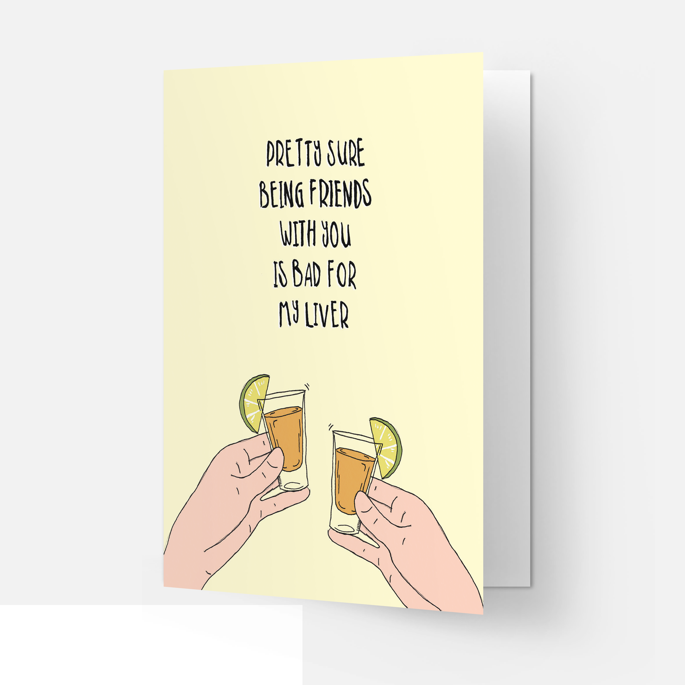 Kaart Blanche - Wholesale Friendship Card - Liver friends greeting card1