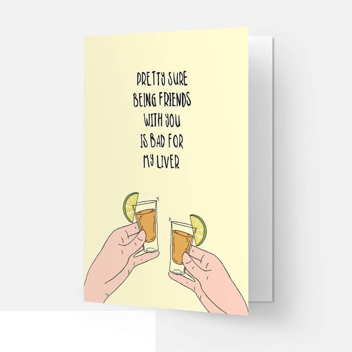Kaart Blanche - Wholesale Friendship Card - Liver friends greeting card1