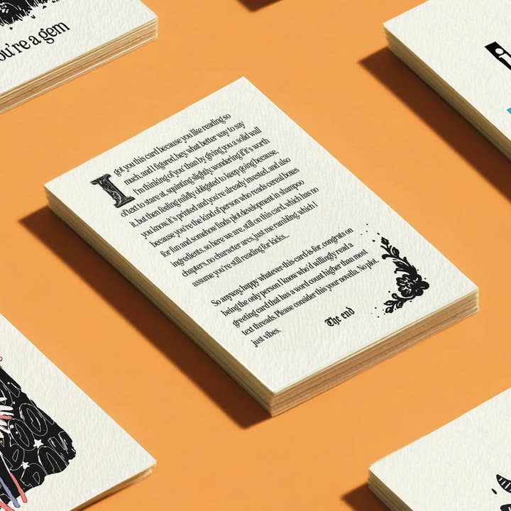 Petty Paper Studio - Wholesale Everyday Greeting Card - Snarky Book Lover Gift - A2 Witty Greeting Card6