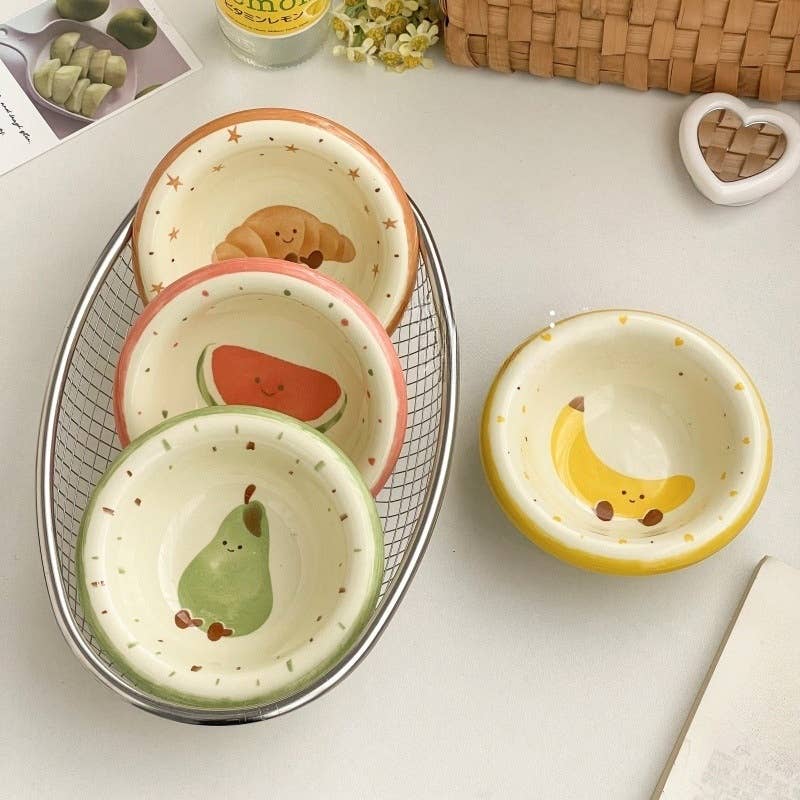 Otterware - Wholesale Condiment/Dip Bowl - Hand-Painted Fruit & Pastry Ceramic Dipping Bowls6