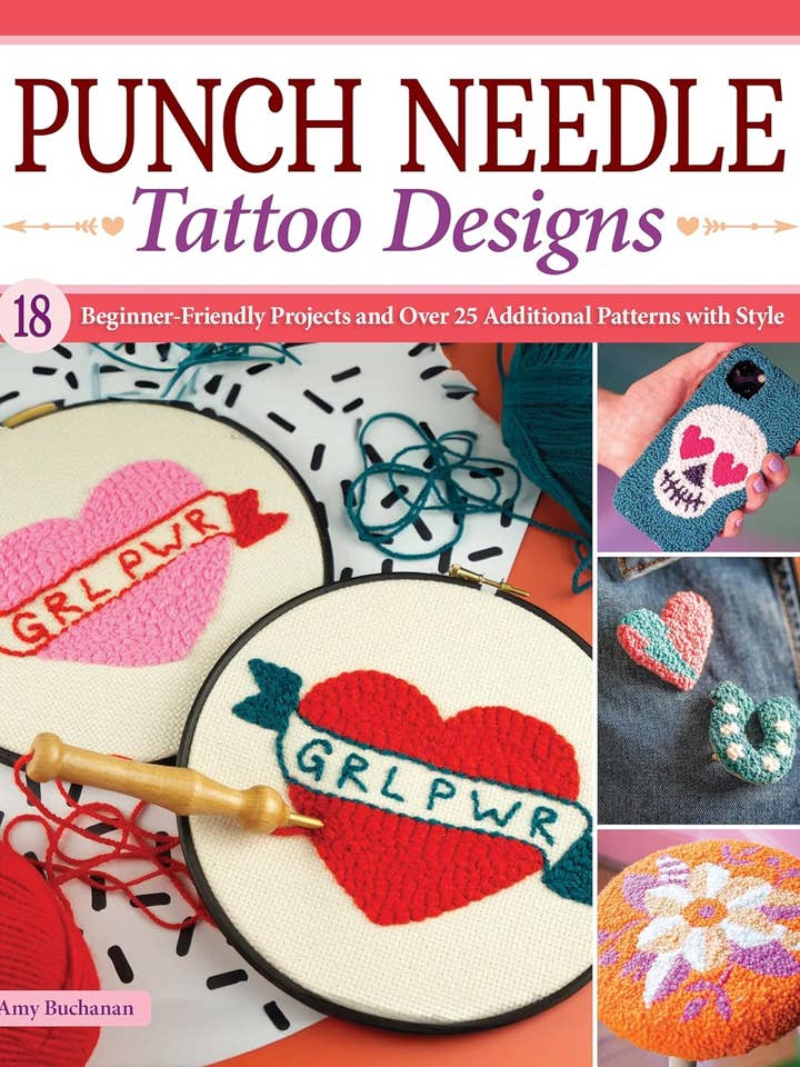 Punch Needle Tattoo Designs - Beginner Friendly Projects for wholesale by Fox Chapel Publishing