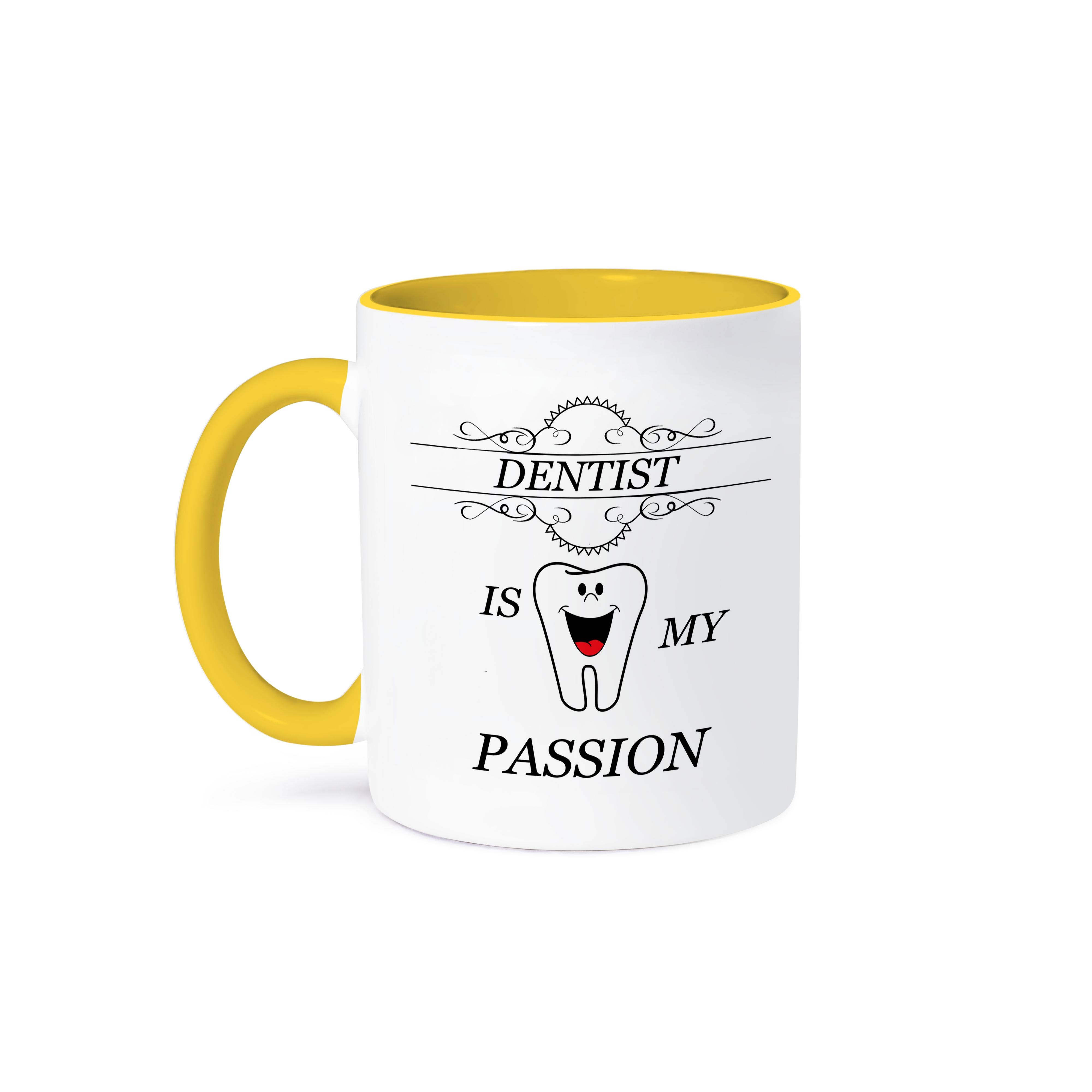 3dRose – wholesale Coffee mug – 3dRose, Dentist Is My Passion Tooth Doctor Smiling Quote Phrase Trendy Work, Mug0