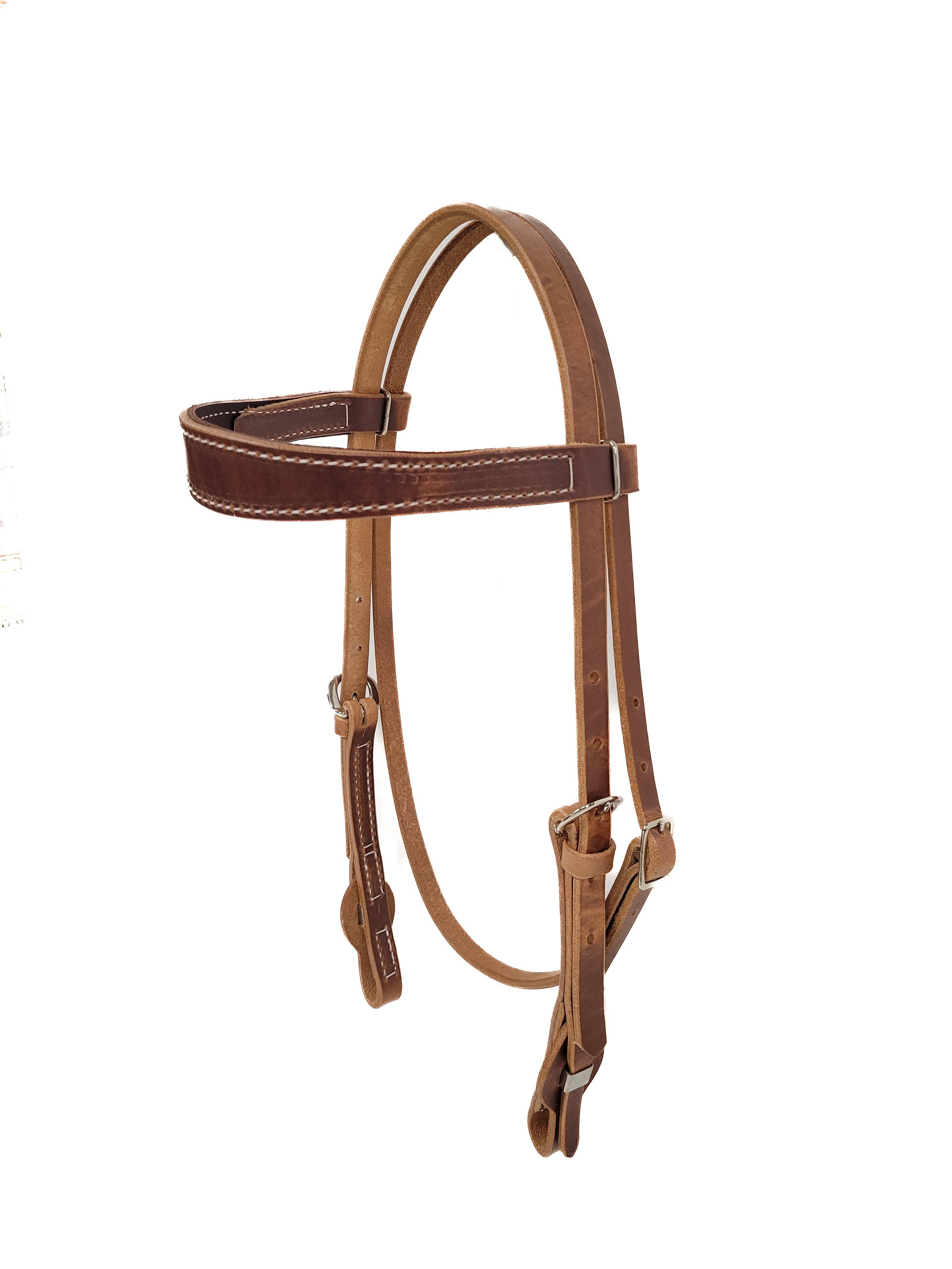 J Wayne Leather - Vendita all'ingrosso Attrezzatura da equitazione - Testiera svasata Brow2