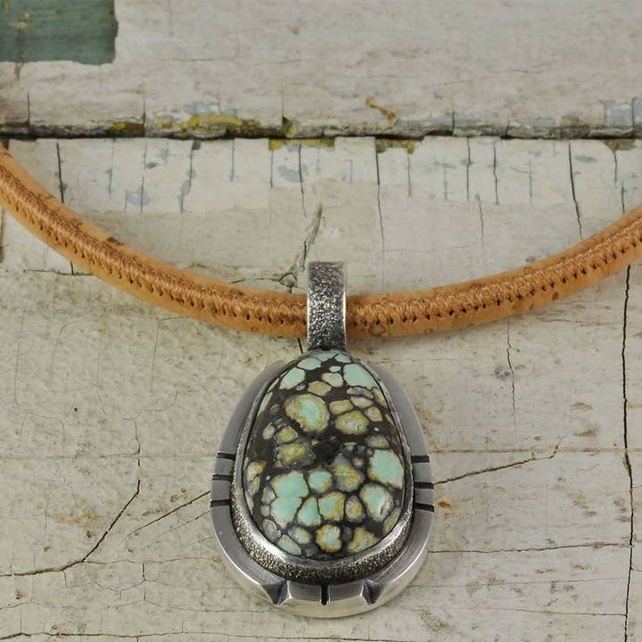 Desert Bloom Variscite Sterling sølv vedhæng for engroshandel hos Danielle Harrison Jewelry