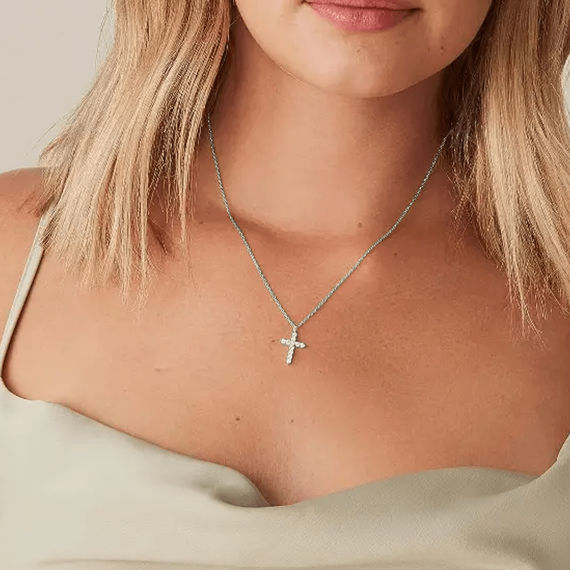 DINAWeb Srls - Wholesale Pendant/Charm Necklace - Sterling Silver 925 Cross Necklace - First Communion2