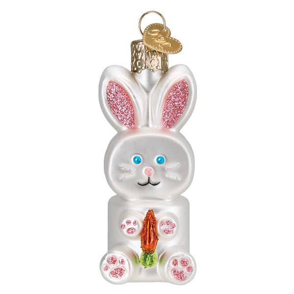 Old World Christmas - Wholesale Ornament - Marshmallow Bunny Ornament1
