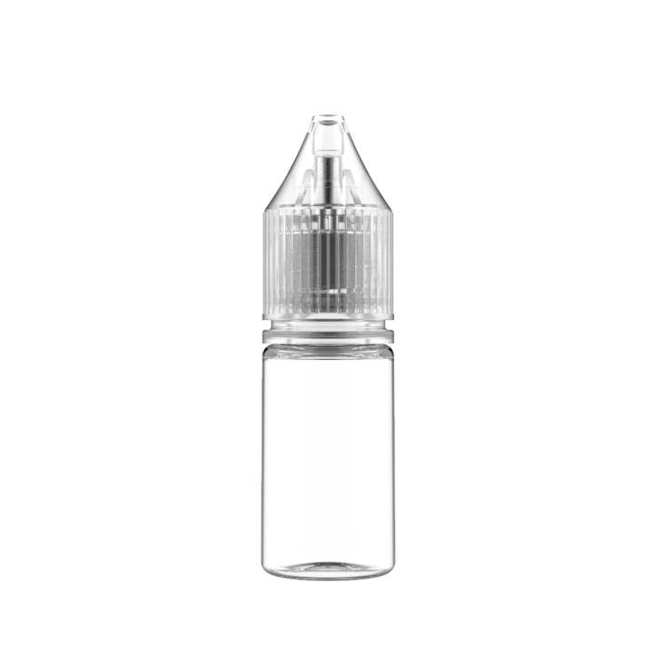 Copackr - Venta al por mayor Recipiente de viaje - Chubby Gorilla, botella de unicornio de 10 ml, botella transparente/tapa transparente, V3