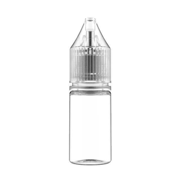 Copackr - Wholesale Travel Container - Chubby Gorilla - 10ML Unicorn Bottle - Clear Bottle / Clear Cap - V30