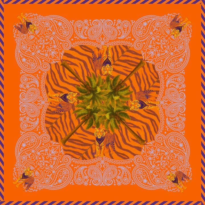 Tiger Tiger Bandana Merchandising Display for wholesale by Hampton Road Designs