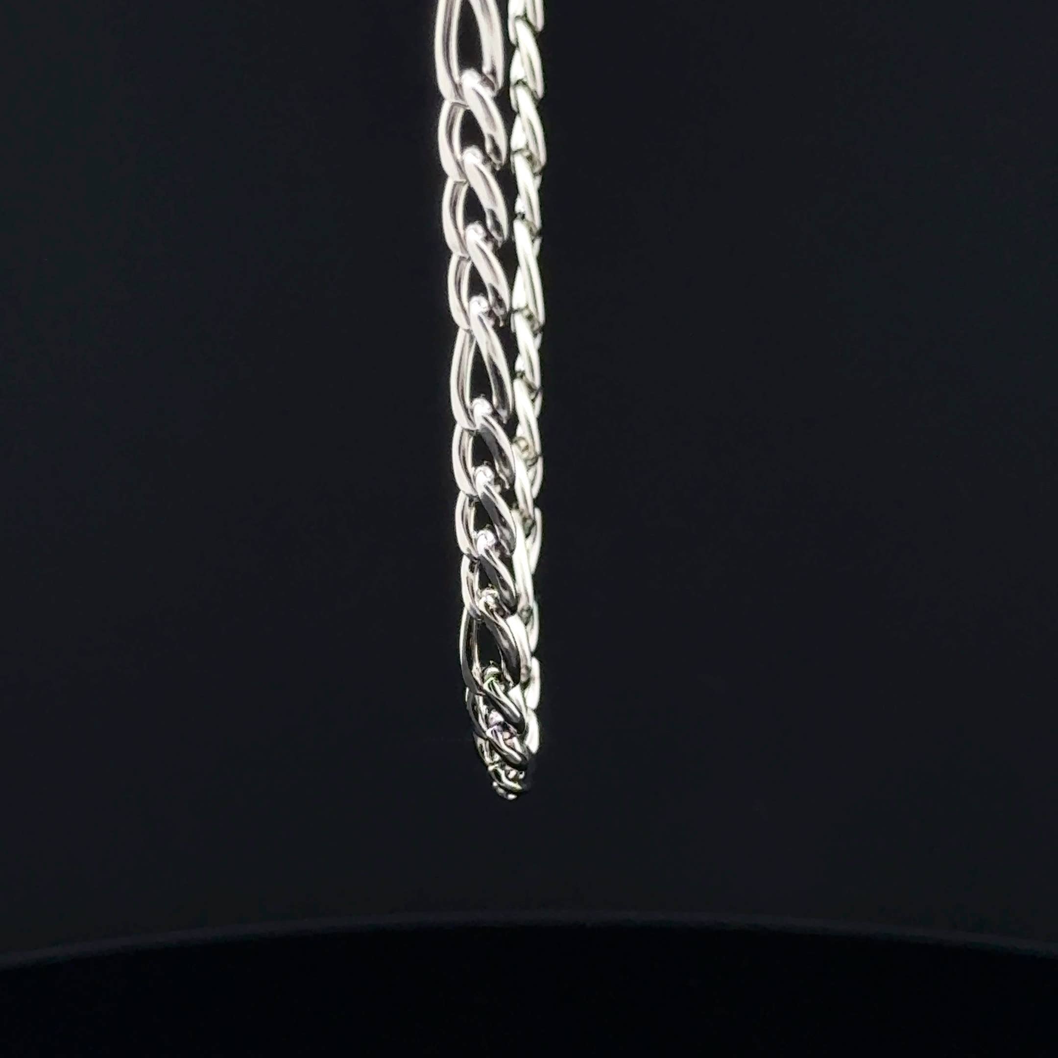 PAXPARIS – Großhandel Gliederhalskette – 5 mm silberne Figarokette für Herren3