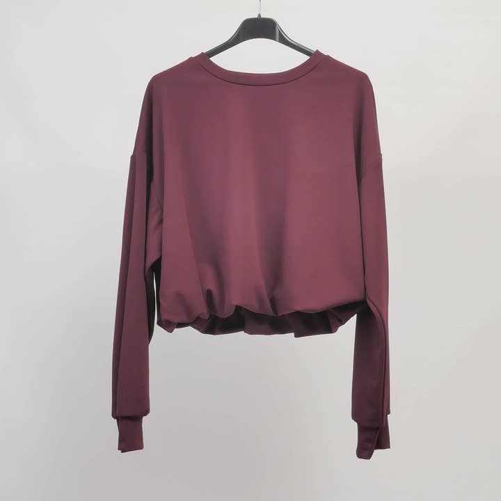 Cecile Wang - Wholesale Sweatshirt - Women's - Short-cut sweatshirt with stretch finishes – TDM836254