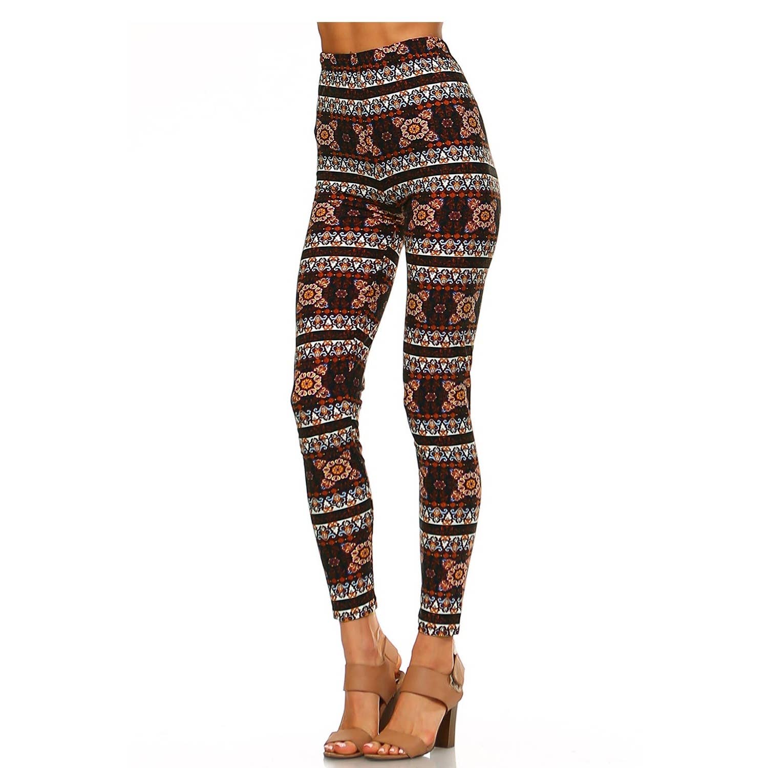 JHP Collection - Wholesale Fashion Leggings - Women's - WOMENS CASUAL MULTI COLOR BRUSHED FULL LEGGINGS29