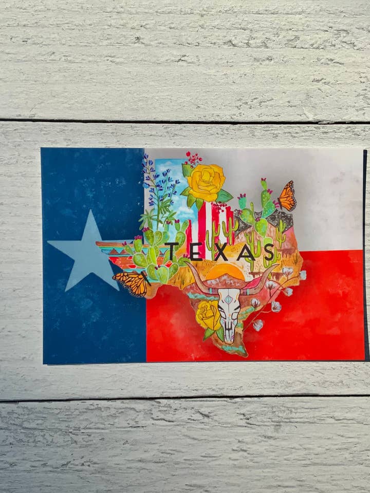 Texas vykort för wholesale av A Quartzy Life