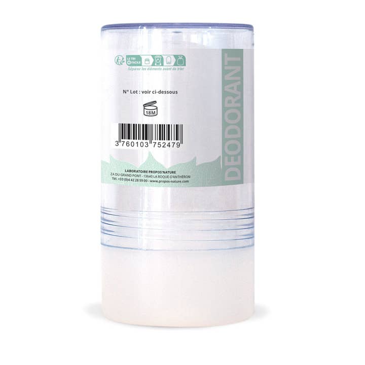 Propos'Nature - Venta al por mayor Desodorante - Unisex - Desodorante en Barra Piedra de Alumbre - 100% Natural - 115g