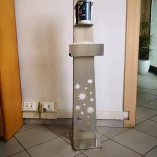 DesignFerro - Vendita all'ingrosso Igienizzante per le mani - COLONNA PER SUPPORTO GEL MANI DISINFETTANTE...