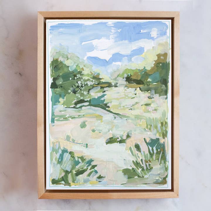 Lush (Neutral) Vertical Print for wholesale by Elizabeth Sage Art